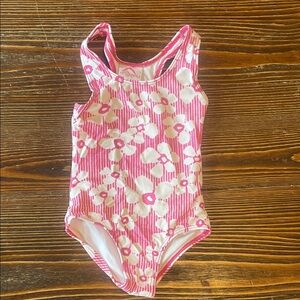 Plano Pink and White Swimsuit